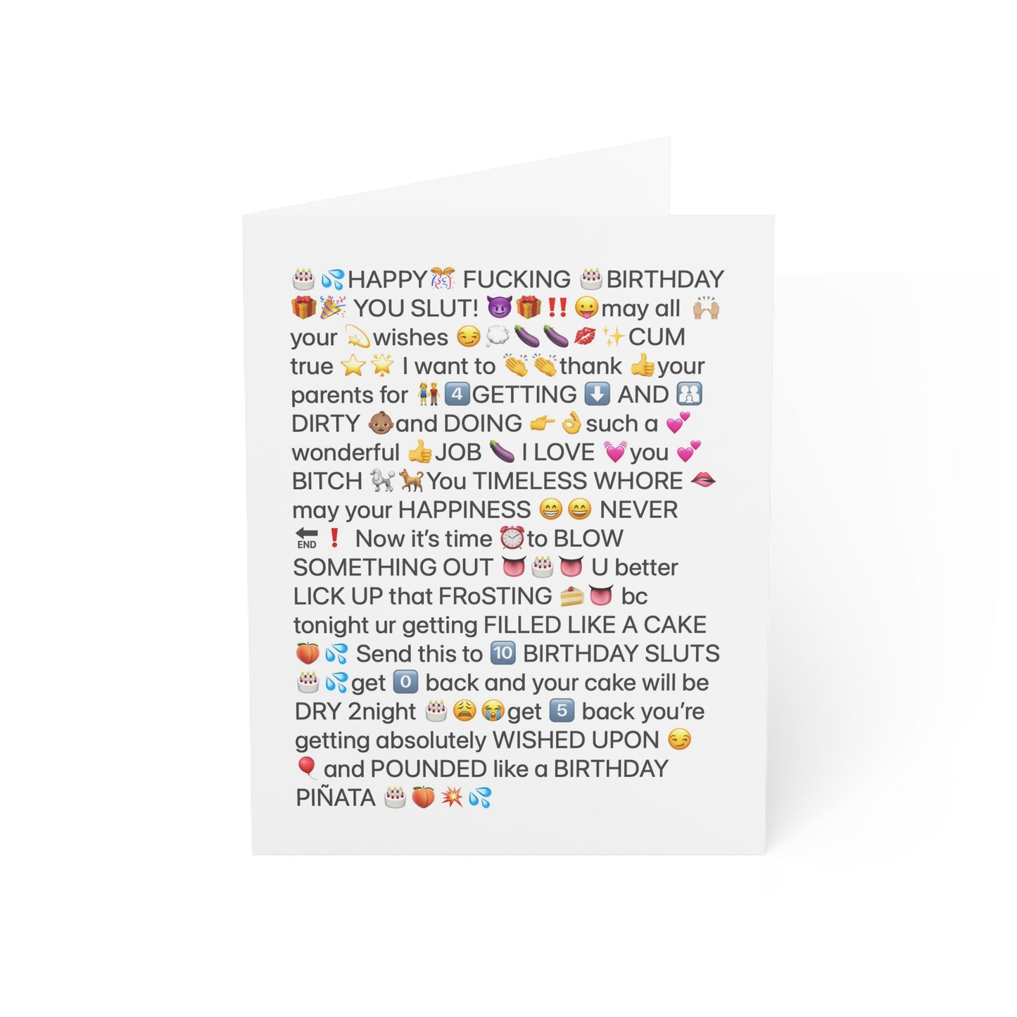 BIRTHDAY COPYPASTA chain letter card 🎂👅💦